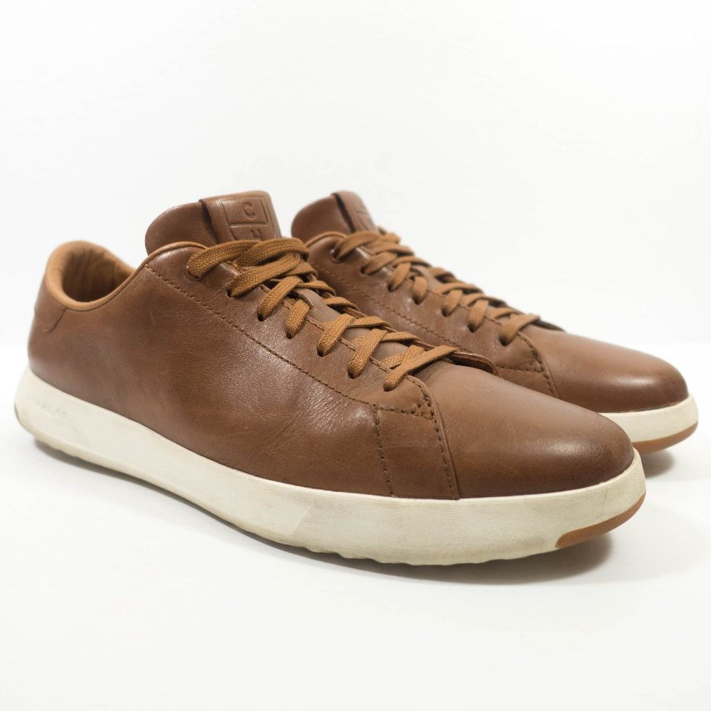Cole Haan GrandPro Leather Tennis Sneakers - Men's Size 10 - Picture 3 of 8